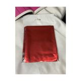 aklow akyoleticaret 50 Adet Kırmızı Metalize Hediye Poşeti 11X12 Cm, Kendinden Yapışkanlı Bantlı Lüks Ambalaj Poşeti - Çok Renkli - Standart - Otomatik