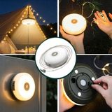 aklow akyoleticaret Aklow® 2 Si 1 Arada 5 Farklı Işık Modlu Gün Işığı Şarjlı Kamp Lambası ve Makaralı 10 Metre Peri LED Işık - Su Geçirmez Mıknatıslı Aydınlatma Feneri