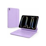 aklow akyoleticaret Apple iPad 11 A16 11.nesil/10.nesil 2022/2025 Uyumlu X8 Magic Touchpad Işıklı Türkçe Q Klavyeli Kılıf, A3355 A3354, Lila - Çok Renkli