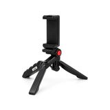 aklow akyoleticaret AX-MT10 Masaüstü Mini Tripod + Telefon Tutucu; 1/4” Vida Girişli, 120° Eğim Ayarlı Başlık, Katlanabilir Kompakt Tasarım, Aksiyon Kamera ve Telefon ile Uyumlu - Çok Renkli