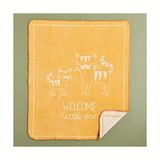 aklow akyoleticaret Battaniye; Tiger Hayvan Baskılı%60 Pamuk%33 Akrilik%7 Polyester Bebek, Hardal, Bebek (100X120 Cm) - 10 x 10 cm - Renkli