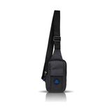 aklow akyoleticaret Çanta; Çapraz Askılı, Göğüs Çantası, Siyah Unisex Keten Telefon Bölmeli Suya Dayanıklı Bel Çapraz Omuz Çanta Göğüs Günlük Bodybag - 10 cm - Çok Renkli