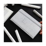 aklow akyoleticaret Charmlı Süresiz Haftalık Planlayıcı Cep Ajanda 9X17 cm Metalik Gümüş - Çok Renkli - Standart - Otomatik