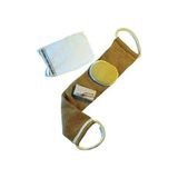 aklow akyoleticaret Doğal Keten Sırt ve Yüz Lifi, Kese ve Topuk Taşı, 4'lü Banyo Hamam Seti
