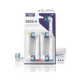 aklow akyoleticaret EB20-X Elektrikli Diş Fırçası Yedek Başlığı, Oral-B ile Uyumlu, Precision Clean Derin Temizlik, 4'lü Paket - Çok Renkli