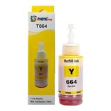 aklow akyoleticaret Epson T664 Sarı Muadil Mürekkep T6644 L200/L220; L355; L365; L382, L3050, L386, L3060, L3070, L565 Uyumlu - Çok Renkli - Standart - Otomatik