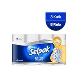 aklow akyoleticaret Extra Yağ Emici Kağıt Havlu 8'li - Çok Renkli