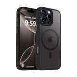 aklow akyoleticaret Güçlü Manyetik Telefon Kılıfı; [mag-Safe ile Uyumlu] [askeri Düzey Düşme Koruması] [güçlü Silikon Kenarlar] Ince Yarı Saydam Mat Koruyucu Kılıf (Siyah, iPhone 15 6,1 Inç) - Çok Renkli
