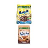 aklow akyoleticaret Harfler Kakaolu Buğday ve Mısır Gevreği, 310 G & Nestle Nesfit Çikolatalı Tam Buğday ve Pirinç Gevreği 400 G