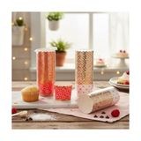 aklow akyoleticaret Kalp Desenli 25'li Muffin ve Cupcake Kalıbı, Asorti Renkli (Kırmızı/beyaz) Kağıt Kek Kapsülü - 10 x 10 cm