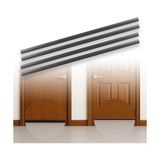 aklow akyoleticaret Kapı Altı Rüzgar Engelleyici, 1 Metre, Kendinden Yapışkanlı Toz, Böcek ve Soğuk Hava Önleyici Şerit, 3,5 cm Genişlik, Kapı Altı Izolasyon Bandı, Ses ve Isı Yalıtım Şeridi, 4, Siyah - 10 cm - Çok Renkli - 1 Adet
