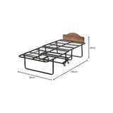 aklow akyoleticaret Katlanır Karyola ve Yatak Seti - Çok Renkli - 10 cm