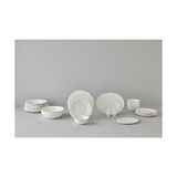 aklow akyoleticaret Leila 30 Parça Bone China Porselen Yemek Takımı 6 Kişilik Modern Minimalist Tasarım