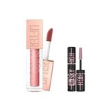 aklow akyoleticaret Lifter Gloss Nemlendirici Dudak Parlatıcısı 003 Moon ve Mini Lash Sensational Sky High Cosmic Black Maskara Makyaj Seti
