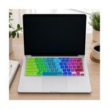 aklow akyoleticaret MacBook Air 13 ve Pro 13/15 Için Us Amerikan Düz Enter Ingilizce Q Silikon Klavye Koruyucu, A1278 A1502 A1425 A1369 A1466 A1286 A1398, Pembe Yeşil