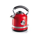 aklow akyoleticaret Moderna Su Isıtıcı Kırmızı 2854/00; Modern Kettle 1,7 L, 2000 W, Paslanmaz Çelik Gövde, Su Sıcaklığını Gösteren Termometre, 360° Kablosuz Taban