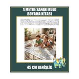 aklow akyoleticaret Orman Macerası Dev Rulo Boyama Kağıdı 4 Metre Genişlik, 45 cm - Çok Renkli - Standart - Otomatik