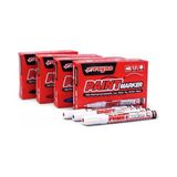 aklow akyoleticaret Paint Marker, Tüm Yüzeyler Için Kalıcı Boya Markörü, Metal Cam Plastik Ahşap Taş, Profesyonel Endüstriyel Kullanım (Siyah) - Çok Renkli - Standart - Otomatik