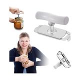 aklow akyoleticaret Pratik Kavanoz ve Şişe Kapak Açacağı; Beyaz, Paslanmaz Çelik, Ayarlanabilir, Ergonomik Tutma Saplı - Çok Renkli - 1