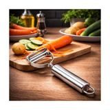 aklow akyoleticaret Premium Paslanmaz Çelik Çok Amaçlı Sebze Soyucu; Patates, Havuç, Salatalık ve Meyveler Için Ergonomik Y-Şekilli Bıçaklı Soyacak, Dayanıklı, Keskin