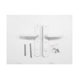 aklow akyoleticaret Pvc Pimapen Banyo Wc Plastik Sac Destekli Kapı Kolu Takımı (1; Beyaz, Çevir Kilit) - Çok Renkli - Standart