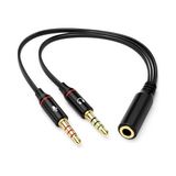 aklow akyoleticaret PX-8005 Kulaklık Mikrofon Ayırıcı, 3.5 mm Jak 1 Dişi 2 Erkek Y Splitter, Pc ve Laptop Için - Çok Renkli
