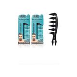 aklow akyoleticaret Saç Şekillendirici Pudra Toz Wax Mat Effect Mavı 20 G X2 + Geniş Aralıklı Wax Tarağı 3'lü S - Çok Renkli