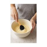 aklow akyoleticaret Spatula, 5'li Silikon Seti Bambu Saplı Mutfak Gereçleri Isıya Dayanıklı Yapışmaz Hamur Karıştırıcı Pasta Fırçası Kaşık Spatula Seti Kolay Temizlenen Sağlıklı Pişirme Araçları (Siyah)