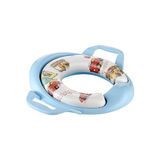 aklow akyoleticaret Süngerli Çocuk Klozet Adaptörü, Tuvalet Eğitici Alıştırıcı, Mavi - Çok Renkli - 10 x 10 cm