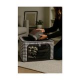 aklow akyoleticaret Tela Telli Dolap Düzenleyici Kutu (40X50X30 Cm) - Katlanabilir, Dik Duran Kumaş Hurç, Ön/üstten Açılır, Şeffaf Pencereli Organizer Gri ve Kahve Renk Seçenekli (Siyah) - Çok Renkli