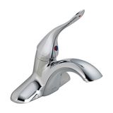 aklow akyoleticaret Ticari 511LF-HDF Klasik Tek Kollu Centerset Banyo Bataryası, Az Açılır Pencere, Krom, 5 x 6.5 x 5 Inç - Çok Renkli