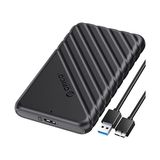 aklow akyoleticaret Usb3.0 2.5 Inç HDD 6tb SSD Harici Slim Harddisk Kutusu, Siyah - Otomatik