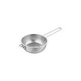aklow akyoleticaret Uzun Saplı Paslanmaz Metal Süzgeç, 25 Cm, Dayanıklı Tel Süzgeç