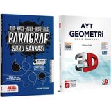 AKM 3D Ayt Geometri ve Akm Paragraf Soru Bankası Seti 2 Kitap