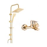 Akm Dekor Gold Banyo Seti - Duş Robotu, Banyo Bataryası