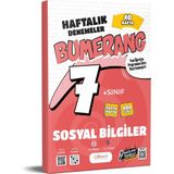 Akm Kitap 7. Sınıf Sosyal Bilgiler Bumerang Haftalık Denemeler Günay Yayınları