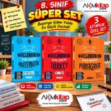 Akm Kitap Ankara Yayıncılık 8.sınıf Matematik Türkçe ve Paragraf Soru Bankası Seti 3 Kitap