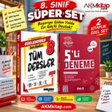 Akm Kitap Ankara Yayıncılık 8. Sınıf Tüm Dersler Güçlendiren Soru Bankası ve Ünlü 5 Li Deneme Seti 2 Kitap