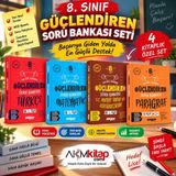 Akm Kitap Ankara Yayıncılık 8.sınıf Türkçe Matematik Inkılap ve Paragraf Soru Bankası Seti 4 Kitap