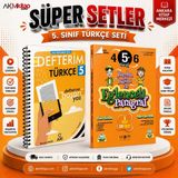 Akm Kitap Arı Yayıncılık 5. Sınıf Türkçe Akıllı Defteri ve Lodos Eğlenceli Paragraf Soru Bankası Seti 2 Kitap