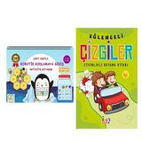 Akm Kitap Becerikli Kaşifler Cırt Cırtlı Robotik Kodlamaya Giriş Aktivite Kitabım ve Bıcırık Eğlenceli Çizgiler Seti 2 Kitap