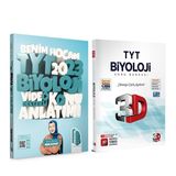 Akm Kitap Benim Hocam TYT Biyoloji Konu ve 3D Soru Bankası Seti 2 Kitap