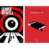 Akm Kitap Can Yayınları 1984 ve Ithaki Yayınları Fahrenheit 451 Ray Bradbury Seti 2 Kitap