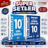 Akm Kitap Editör Yayınları 10.sınıf Vip Tüm Dersler Soru ve Deneme Seti 2 Kitap