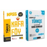 Akm Kitap Hoca Kafası KPSS Türkçe Konu Anlatımlı Kafa Föyü ve Pegem Soru Bankası Seti 2 Kitap