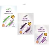 Akm Kitap Karekök Yayınları Ayt Kimya Fizik ve Biyoloji Deneme Seti 3 Kitap