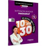 Akm Kitap Kpss Meb Ags Tyt Msü Dgs Ales Ihtiyacın Kadar Paragraf 10 Da 30 Soru Bankası Marka