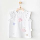 Akm Life AC25969 Casual Bebek Tshırt White - 3 - 6 Ay - Çok Renkli