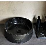 AKM Toros Siyahı Silindir Mermer Lavabo - ÇANAK
