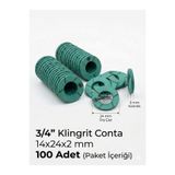 akmanlar conta 3/4 Klingrit Conta 14x24x2 mm 100 Adet